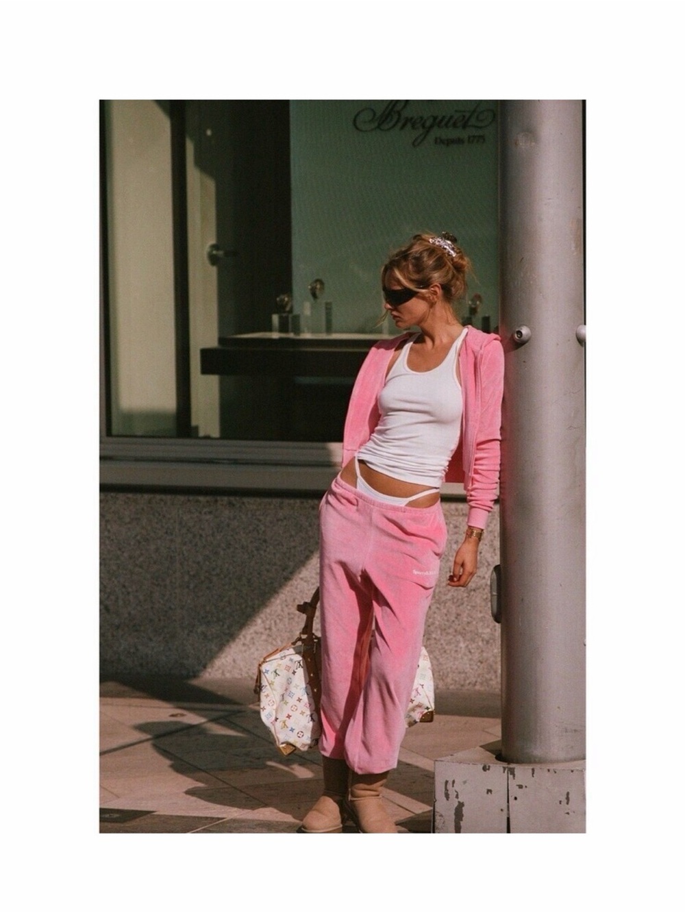 Sporty & Rich Pink Tracksuit New
